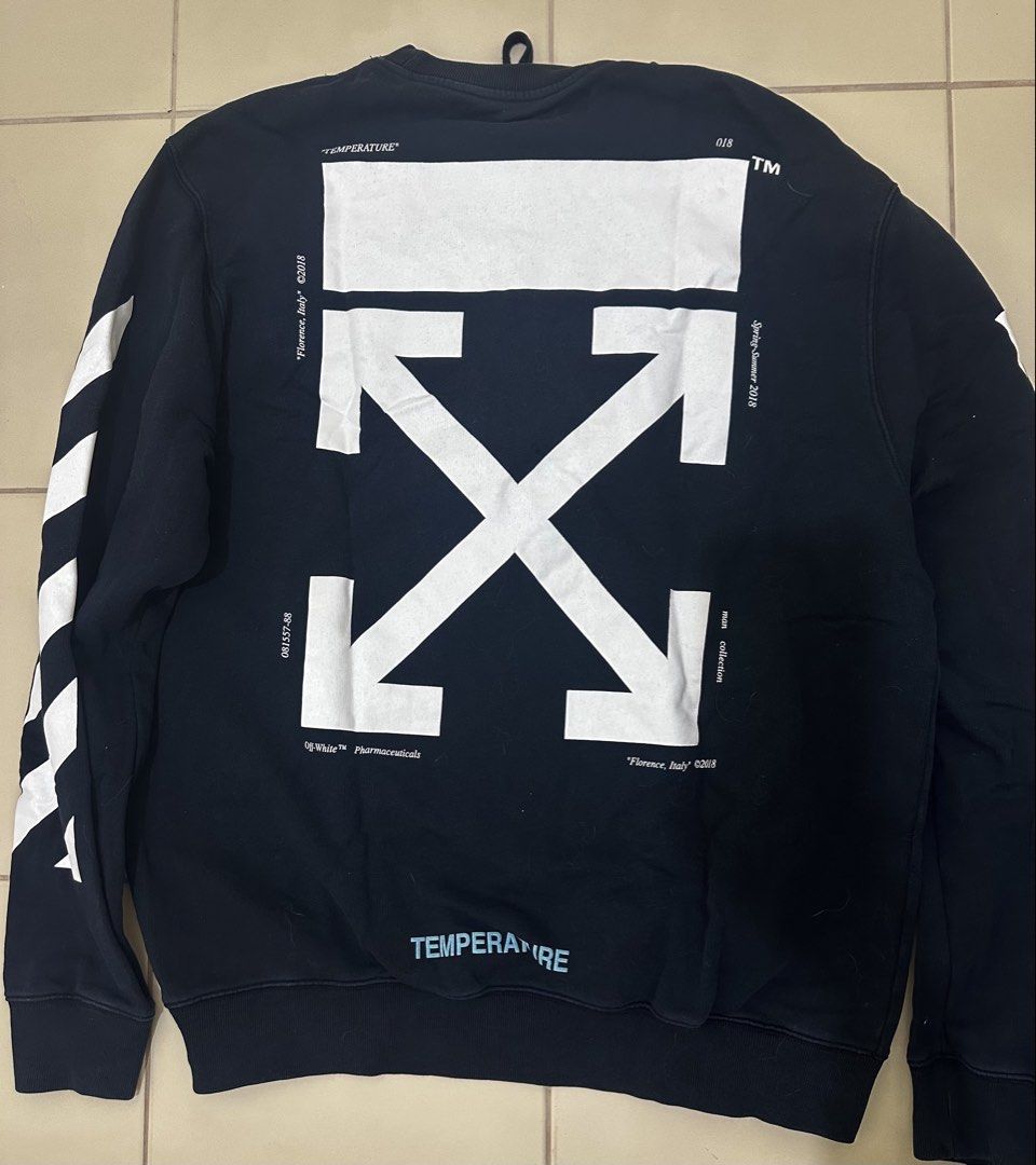 OFF-WHITE VIRGIL ABLOH MONALISA CREWNECK SWEATER (Category: Coats, Jackets and Outerwear) located in Cavite. Submitted by jdfselectify (Listing ID 1444601009, Image 2). Description: Good condition Oversized XL can fit Large to 2XL men Issue on Faded Monalisa print seen on pic.