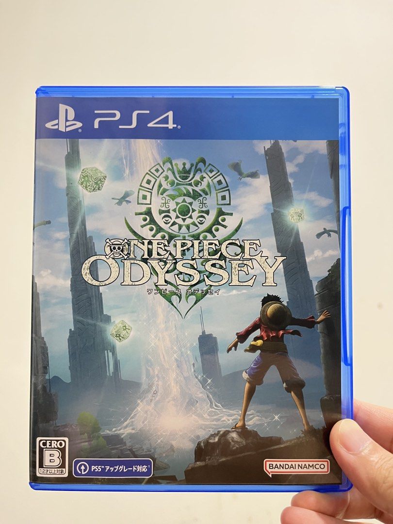 One Piece Odyssey PS4 Game (Category: PlayStation) located in Pasay City. Submitted by patlibunao18 (Listing ID 1444596941, Image 1). Description: - One Piece Odyssey for PlayStation 4 - Japanese Version - Includes free PS5 Upgrade - Adventure RPG set in the One Piece world - Perfect for One Piece fans!.