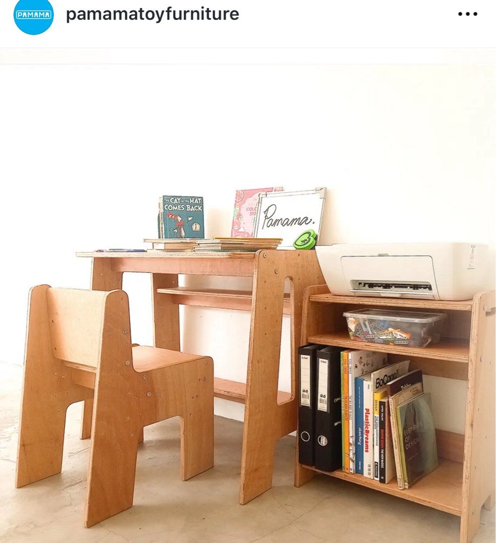 Pamama Table and Chair set (Category: Tables & Sets) located in Quezon City. Submitted by tan__k (Listing ID 1444555572, Image 2). Description: Pamama 5 & Up Table and chair set up Lightly used, good condition Retails 8999 Pls DM for actual photos but for serious buyers ONLY (Let us not waste each others time) Weight Capacity: Chair: 100Kg, Table: 75Kg Chair: 18x15x23.8”, Table: 33.2x18.7x28.5” Box: Chair: 24x18x3”, Table: 32x19x4” Product Weight