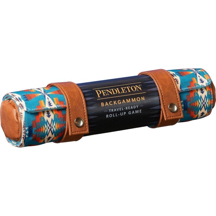 Pendleton Backgammon - [] [] (Category: Kids Toys) located in Singapore. Submitted by homebestestdeal (Listing ID 1444658110, Image 1). Description: WHAT IS THIS: Travel-ready backgammon from the iconic Pendleton brand. PERFECT FOR TRAVEL: Features a canvas board and a snap-on vegan leather pouch for storing pieces. EASY PACKING FOR THE CAMPSITE: Combining convenience with style, this game rolls up just like a Pendleton blanket for swift storage 