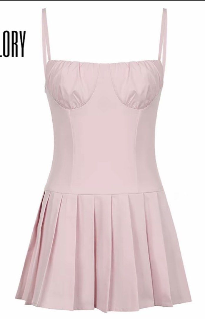 Pink Pleated Short Dress (Category: Dresses) located in Pasig City. Submitted by mmsells15 (Listing ID 1444559250, Image 2). Description: - used once and washed - fits XS-S - rfs: decluttering 📍Kapitolyo, Pasig City MOP: GCASH/BPI MOD: Lalamove/Grab/LBC.