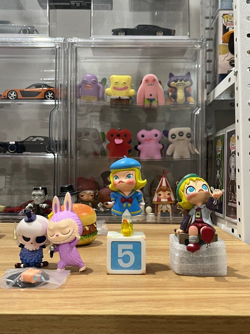 Pop Mart Molly and Monsters (Category: Designer & Blind Box Toys) located in Bacoor. Submitted by chongscollectibles (Listing ID 1444635043, Image 1). Description: ₱450 each! Box and cards still included. No more foil. Mop:Gcash Mod:Lalamove,LBC 📍The District Dasmariñas, Alabang Town Center, Festival Mall, Rockwell Makati (by schedule)..