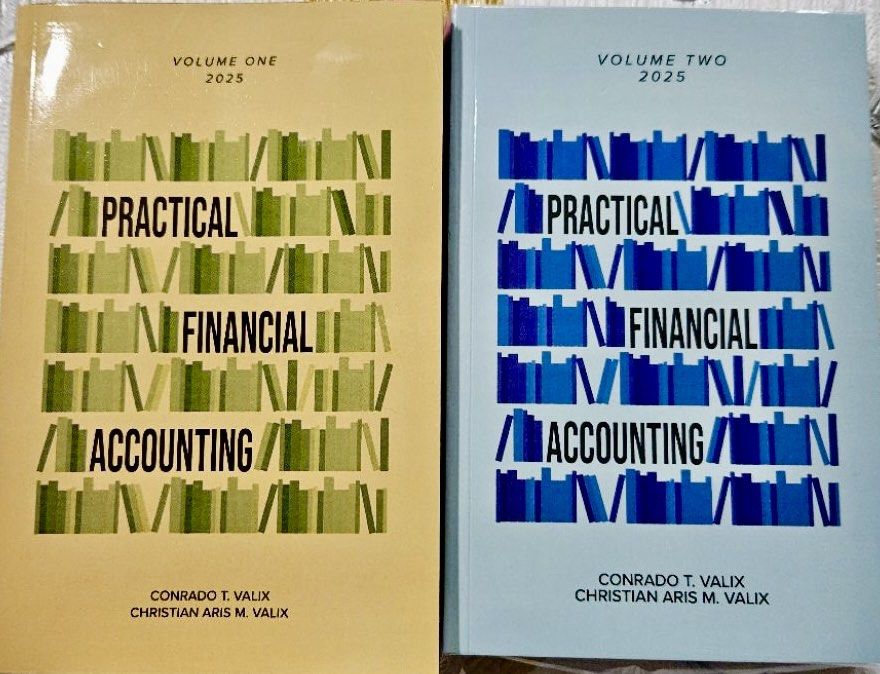 Practical Financial Accounting Vol 1 & 2 by Valix (2025) (Category: Textbooks) located in Quezon City. Submitted by nins_06 (Listing ID 1444515997, Image 1). Description: pdf; 45 each.
