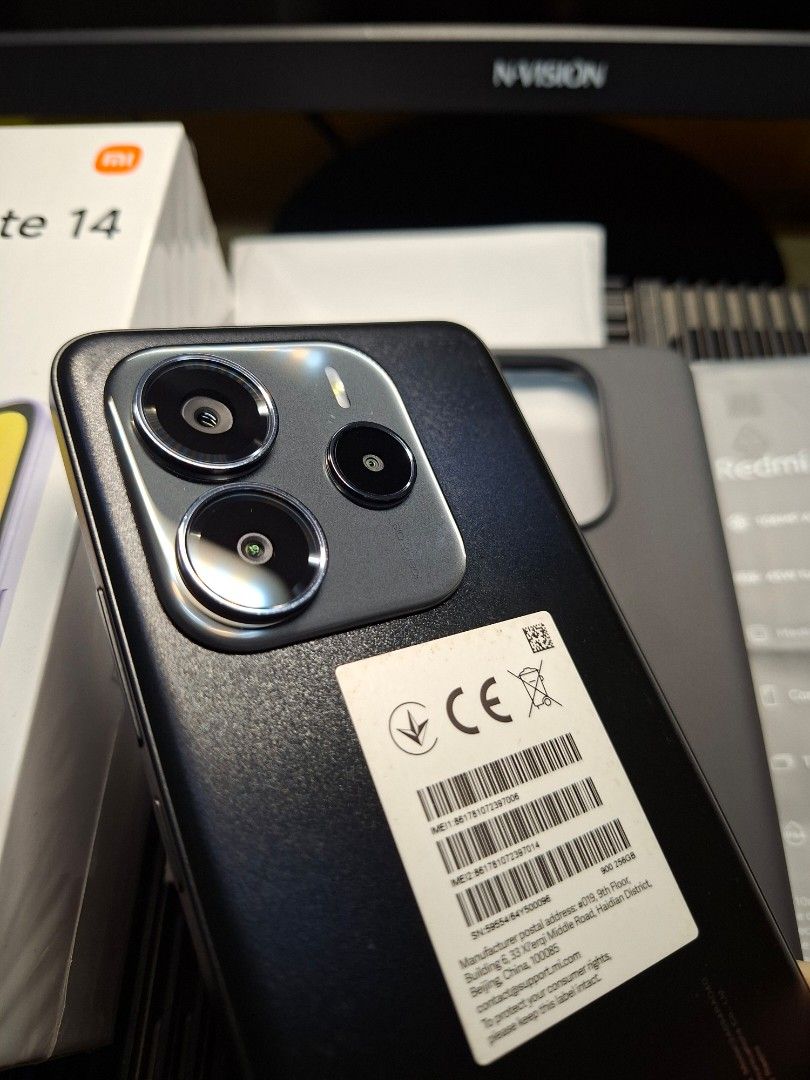 Redmi Note 14 5G (Category: Xiaomi) located in Caloocan City. Submitted by yourmodesty_cielo (Listing ID 1444508791, Image 2). Description: 📣FOR SALE: Xiaomi REDMI NOTE 14 5G (Global Version) 📦Comes with: Box and manuals Original SIM ejector Original 45W Charger Original Cable Original Case (unused) 🎁FREEBIES: New tempered glass 10+ brandnew cases Brandnew (unused) Xiaomi gift pack -bluetooth speaker -phone stand -phone holder 📱Quick Specs: 5