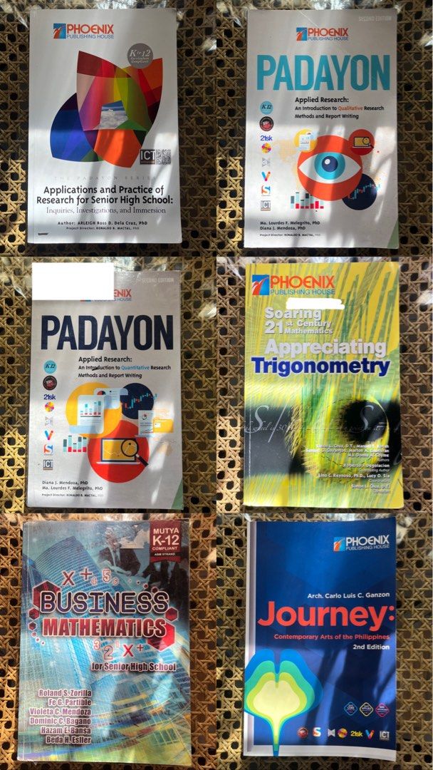 Senior High School and Junior High School Books (Category: Textbooks) located in Legazpi City. Submitted by miamiranda24 (Listing ID 1444655463, Image 3). Description: 📚 BOOKS FOR SALE 📚 Ps: pm for jhs books details Senior High School & Junior High School (Grades 7, 8, 9, & 10) textbooks available! 📩 PM for book list, prices, and inquiries. 📚 Preloved, good condition 💸 Half price only! (each book has it’s own price) AVAILABLE BOOKS (Senior H