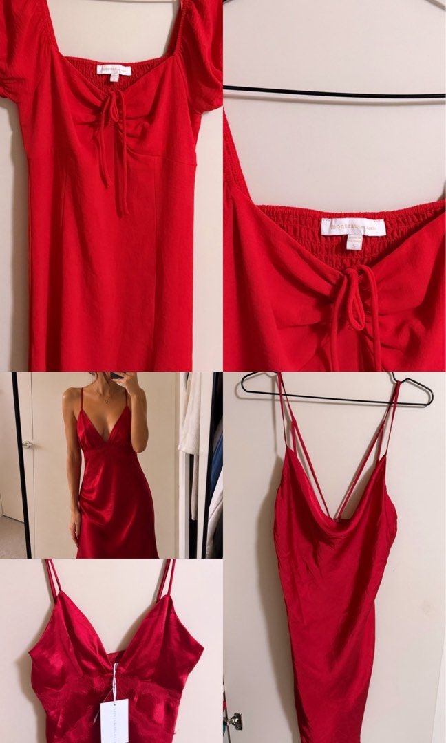 SET RED DRESSES (Category: Dresses) located in Manila. Submitted by everythingprettyyy (Listing ID 1444651207, Image 1). Description: 3 DRESSES NA PO FOR 850!!! Size small-medium 2 brand new with tags Super sulit!!!.