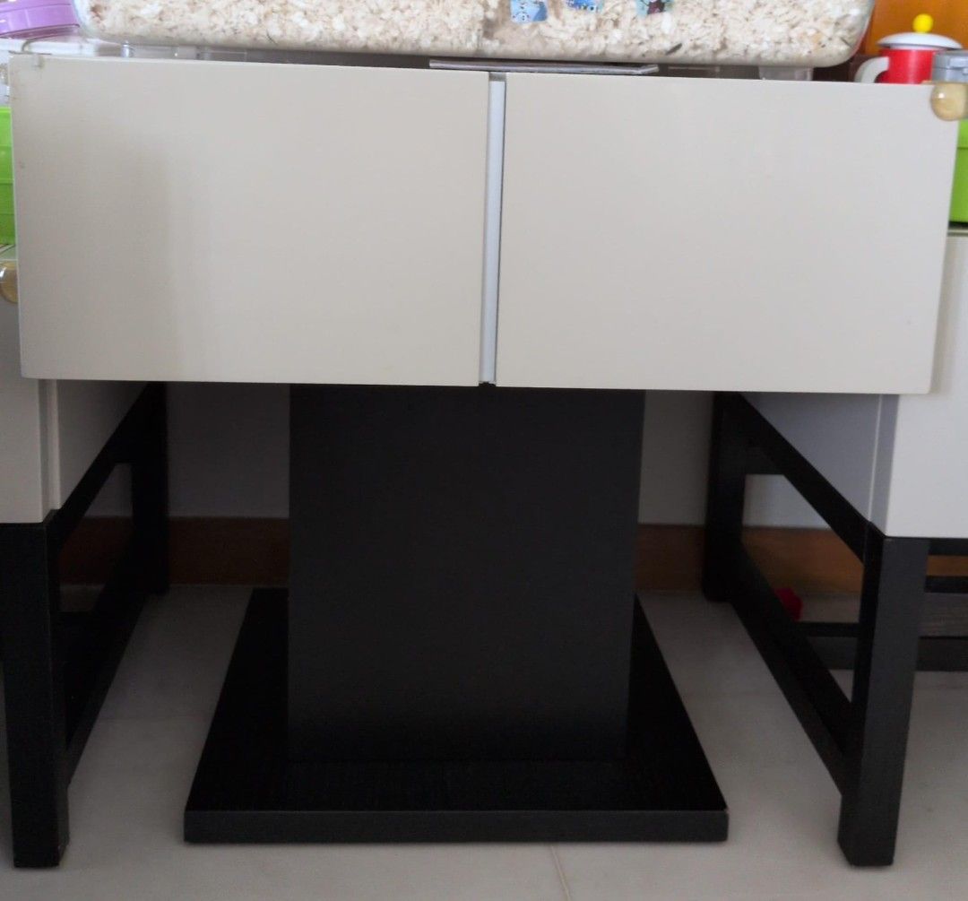 Side table (Category: Shelves, Cabinets & Racks) located in Singapore. Submitted by pearlynie (Listing ID 1444631691, Image 1). Description: Side table - no storage within. Dimensions - Height 65cm, square top 65x65cm Comes in a set with other listing - Please arrange own pick up from Sentosa Cove.