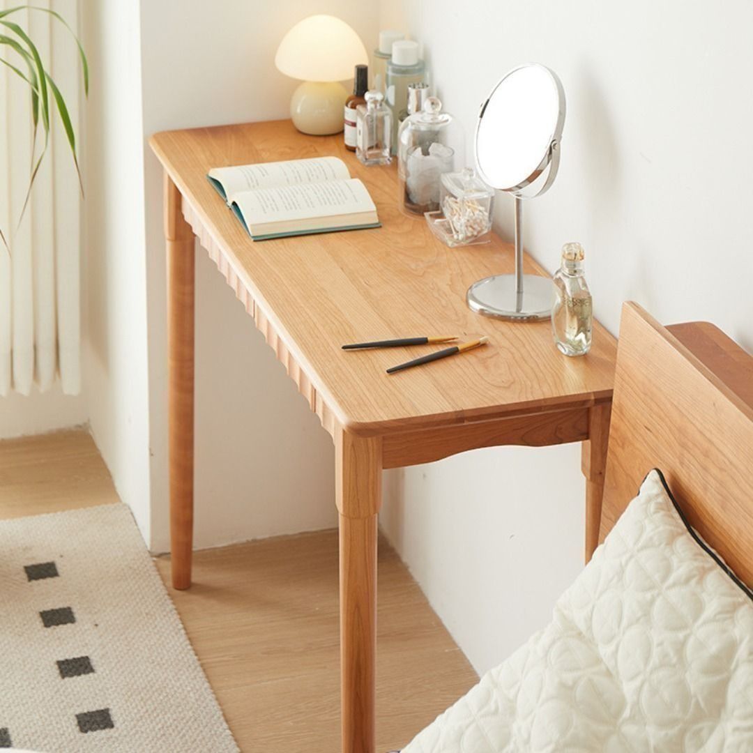 Small Study Table (Category: Tables & Sets) located in Singapore. Submitted by september_house.sg (Listing ID 1444520389, Image 2). Description: Small Study Table Free Delivery & Installation Product Dimension: ◾ L90cm x W40cm x H75cm - $399.00 ◾ L110cm x W40cm x H75cm - $449.00 ◾ L130cm x W40cm x H75cm - $499.00 Product Material: FAS Grade Solid Cherry Wood Disclaimer: - Product colour may slightly vary due to photographic lighting. - Please all