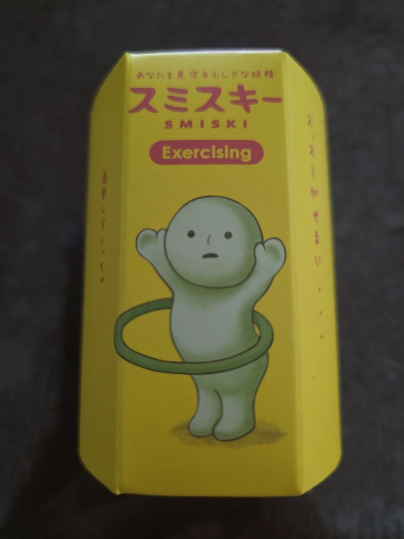 Smiski Exercising Figurine Sealed (Category: Designer & Blind Box Toys) located in Singapore. Submitted by cloverfitness (Listing ID 1444498764, Image 1). Description: Brand New, Sealed in box. Deal @ Tampines Greendew or Tamp MRT. Mailing available..
