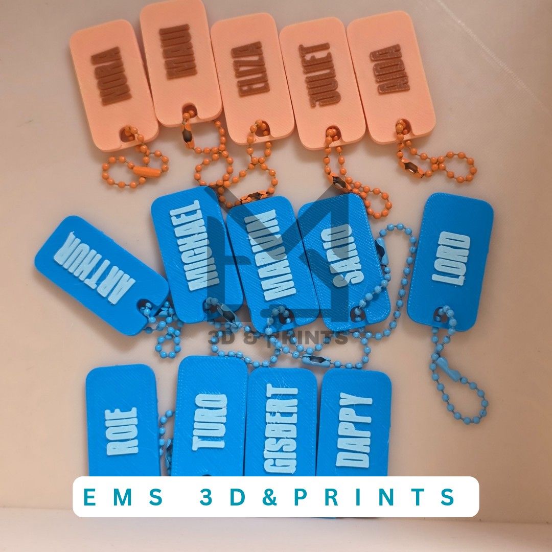 Sos Customized Name whistle - 3D Printed (Category: Stationery & School Supplies) located in Manila. Submitted by annlicious (Listing ID 1400163600, Image 3). Description: - Personalized name small whistle - Perfect for bags and go bag - Available in various colors: white, black, red, blue, cyan, pink, orange, green, purple, dark blue - Choose your font style - Customize with your name or any text - Includes a chain for easy attachment.