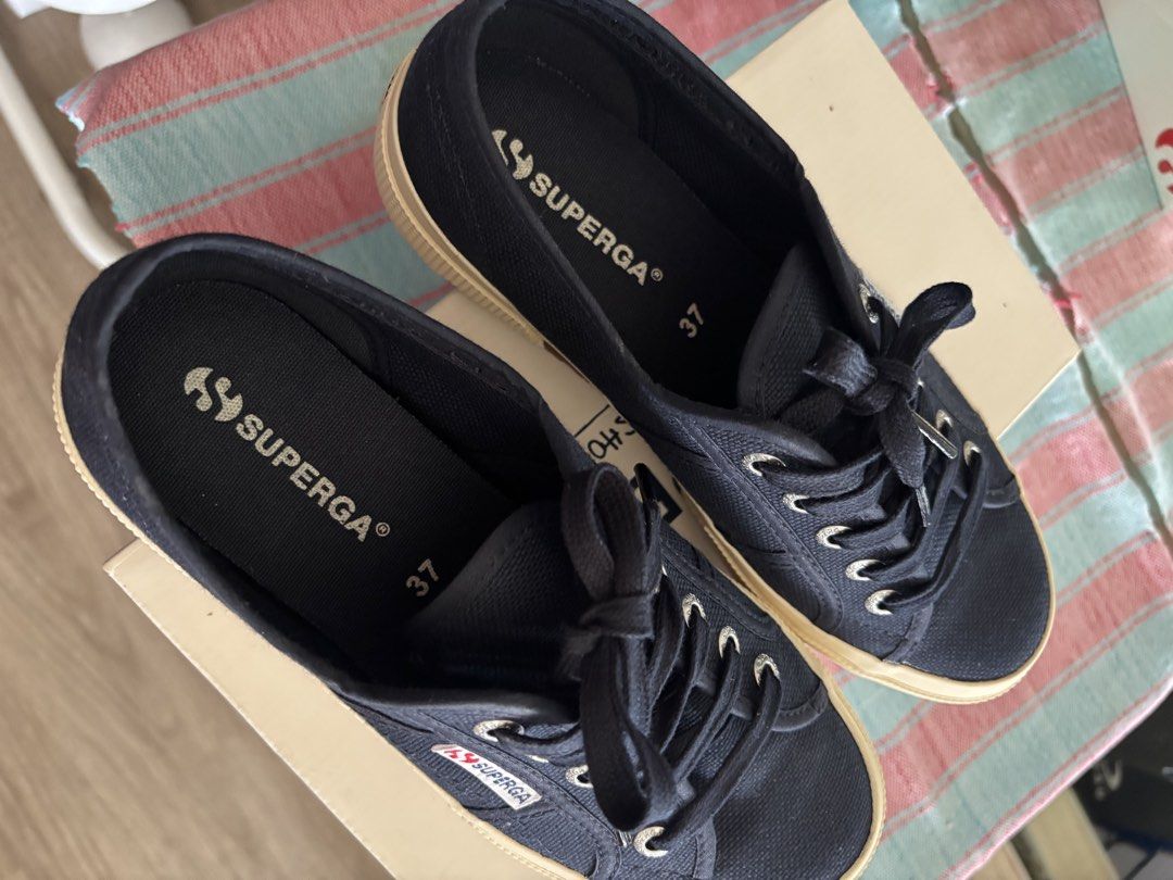 Superga 2750 Cotu Classic Navy Sneakers (Category: Sneakers) located in Cebu City. Submitted by dmtt___ (Listing ID 1444535812, Image 3). Description: - Classic navy Superga sneakers - Model: 2750 Cotu Classic - Size: 37 EU / US Women's 7 - Comes with original box - Ideal for everyday wear.