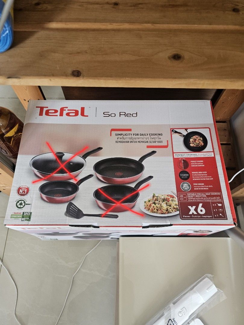 Tefal So Red Cookware Set485375137348341760
