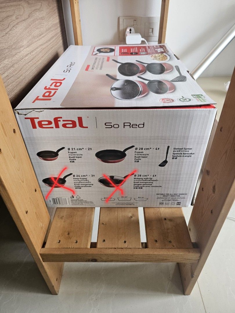 Tefal So Red Cookware Set485375137348341761