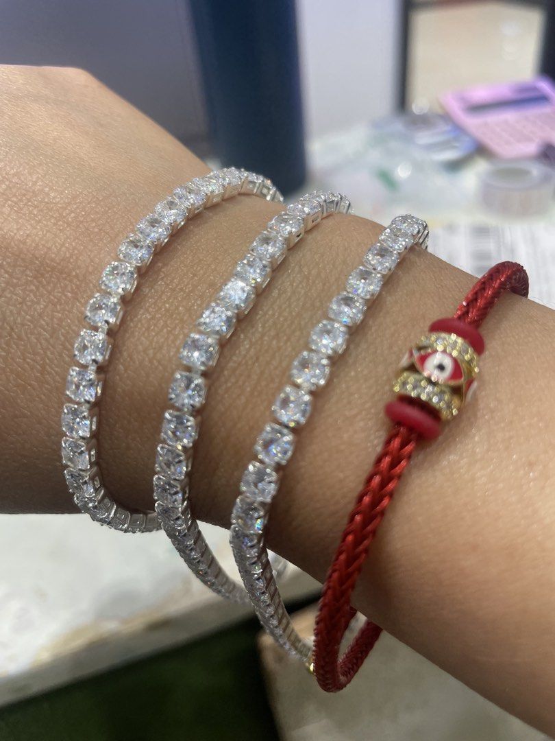TENNIS BRACELET 92.5 SILVER 4MM (Category: Bracelets) located in Malay. Submitted by thailandcuties (Listing ID 1444599479, Image 2). Description: Avail 6.5, 7.5 & 8.5 .