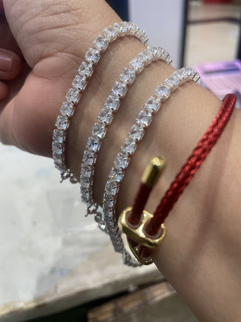 TENNIS BRACELET 92.5 SILVER 4MM (Category: Bracelets) located in Malay. Submitted by thailandcuties (Listing ID 1444599479, Image 3). Description: Avail 6.5, 7.5 & 8.5 .