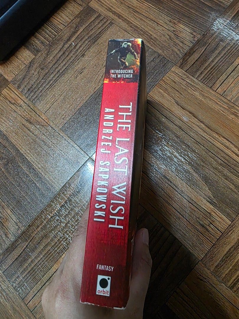 The Last Wish by Andrzej Sapkowski - Introducing The Witcher (Category: Storybooks) located in San Pablo. Submitted by ncha7241 (Listing ID 1444675215, Image 2). Description: - Title: The Last Wish - Author: Andrzej Sapkowski - Series: The Witcher (Book 1) - Publisher: Orbit - Genre: Fantasy - Perfect for fans of The Witcher series or new readers..
