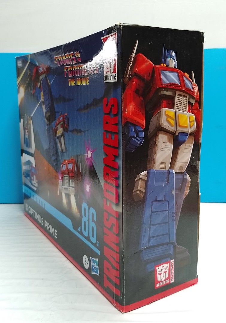 Transformers Studio Series 86-31 Commander Class Optimus Prime Action Figure (Category: Figurines & Statues) located in Santa Rosa. Submitted by kltoys (Listing ID 1444596117, Image 3). Description: -New, damaged packaging condition - Transformers Studio Series 86 Optimus Prime - From The Movie - Includes trailer, axe, blaster, and ion blaster - Transforms from robot to truck mode - Ideal for collectors and fans of the classic movie.