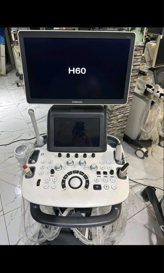 Ultrasound Machine (Category: Medical Supplies & Tools) located in Angeles City. Submitted by ryainramos (Listing ID 1444503770, Image 1). Description: Brand: Samsung H60 4 probes Convex Linear Transvaginal Cardiac/ 2D echo.