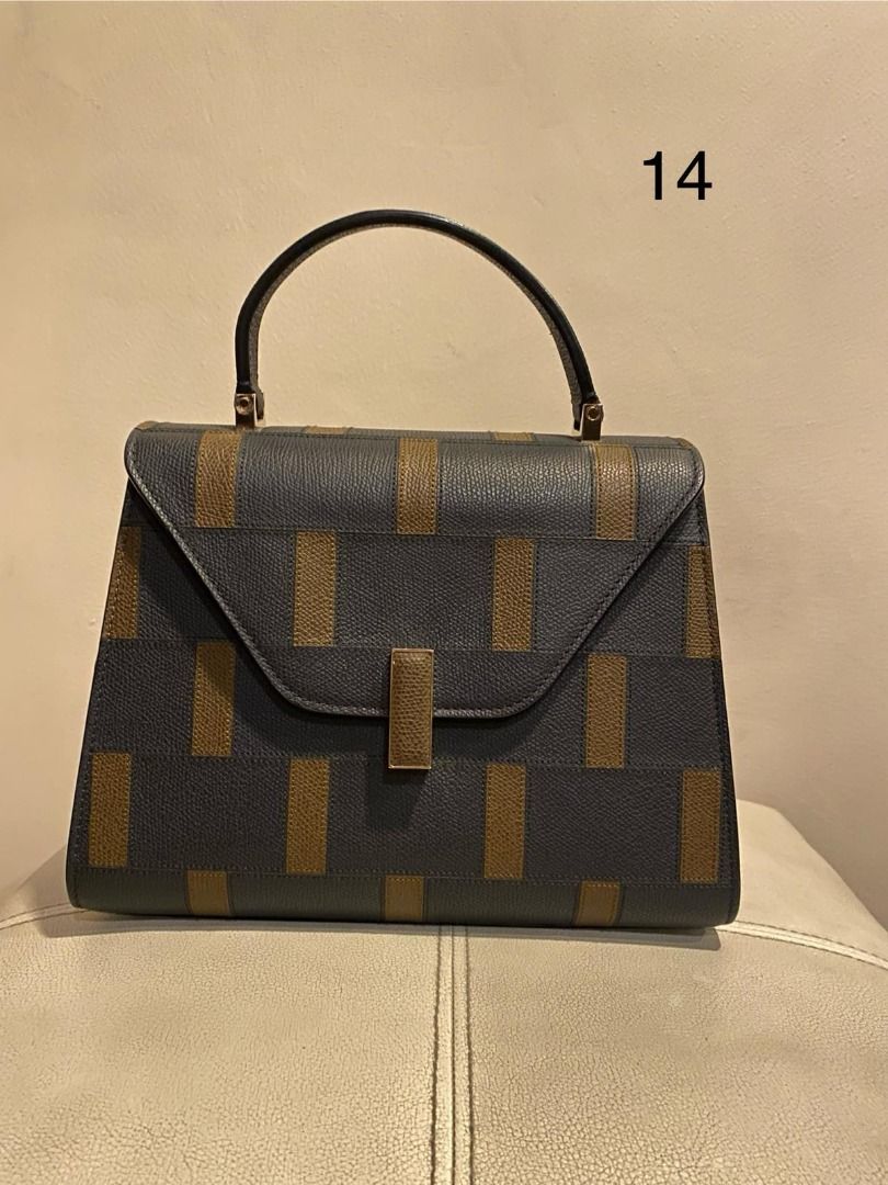 Valextra Top Handle Bag – Geometric Pattern (Category: Tote Bags) located in Makati City. Submitted by kelly17li (Listing ID 1444594285, Image 1). Description: Valextra Top Handle Bag – Geometric Pattern Sophisticated and timeless Valextra top handle bag featuring a unique geometric pattern in classic neutral tones. Crafted with Valextra's signature minimalist elegance, this structured bag is perfect for work, events, or elevating everyday outfit