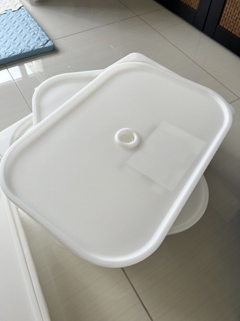 White Rectangular IKEA Storage Containers with Lids485511043063500802