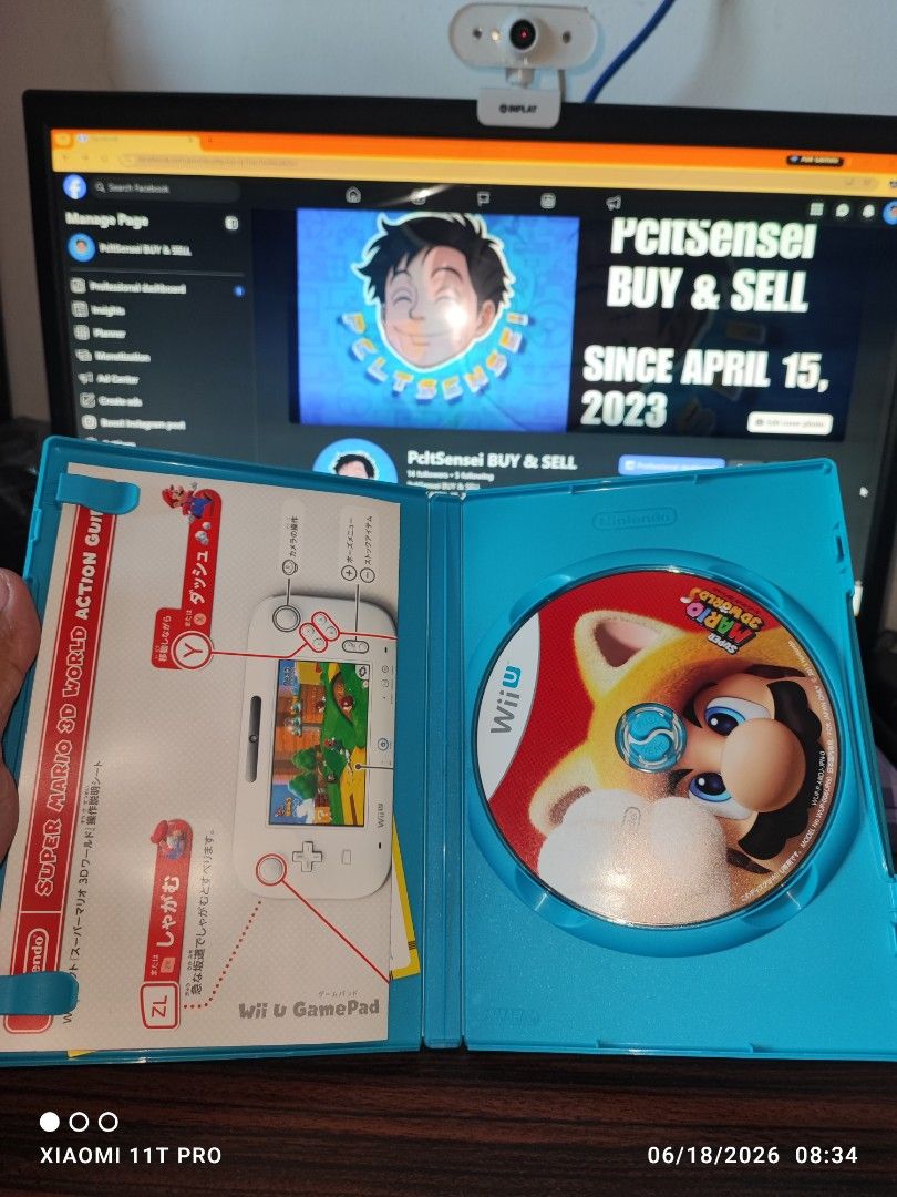 WII U CD " Super Mario 3D World " JPN (Category: Nintendo) located in Manila. Submitted by pcltasenseigaming (Listing ID 1444502435, Image 2). Description: WII U CD " Super Mario 3D World " JPN 📌 Price 899 📌 Negotiable 📌 Details : Normal na sa 2nd hand cd na may scratch/scratches 📌 2nd Hand Tested Working 📌 Can Send Pictures/Video Of Item With Time & Date 📌 Compatibility is buyer's responsibility 📌 PLEASE RATE MY MARKETPLACE PROFILE AFTER 