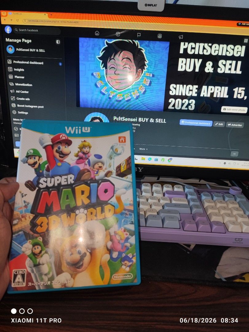 WII U CD " Super Mario 3D World " JPN (Category: Nintendo) located in Manila. Submitted by pcltasenseigaming (Listing ID 1444502435, Image 1). Description: WII U CD " Super Mario 3D World " JPN 📌 Price 899 📌 Negotiable 📌 Details : Normal na sa 2nd hand cd na may scratch/scratches 📌 2nd Hand Tested Working 📌 Can Send Pictures/Video Of Item With Time & Date 📌 Compatibility is buyer's responsibility 📌 PLEASE RATE MY MARKETPLACE PROFILE AFTER 