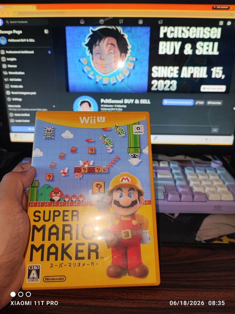 WII U CD " Super Mario Maker " JPN (Category: Nintendo) located in Manila. Submitted by pcltasenseigaming (Listing ID 1444502552, Image 1). Description: WII U CD " Super Mario Maker " JPN 📌 Price 699 📌 Negotiable 📌 Details : Normal na sa 2nd hand cd na may scratch/scratches 📌 2nd Hand Tested Working 📌 Can Send Pictures/Video Of Item With Time & Date 📌 Compatibility is buyer's responsibility 📌 PLEASE RATE MY MARKETPLACE PROFILE AFTER TRANSA
