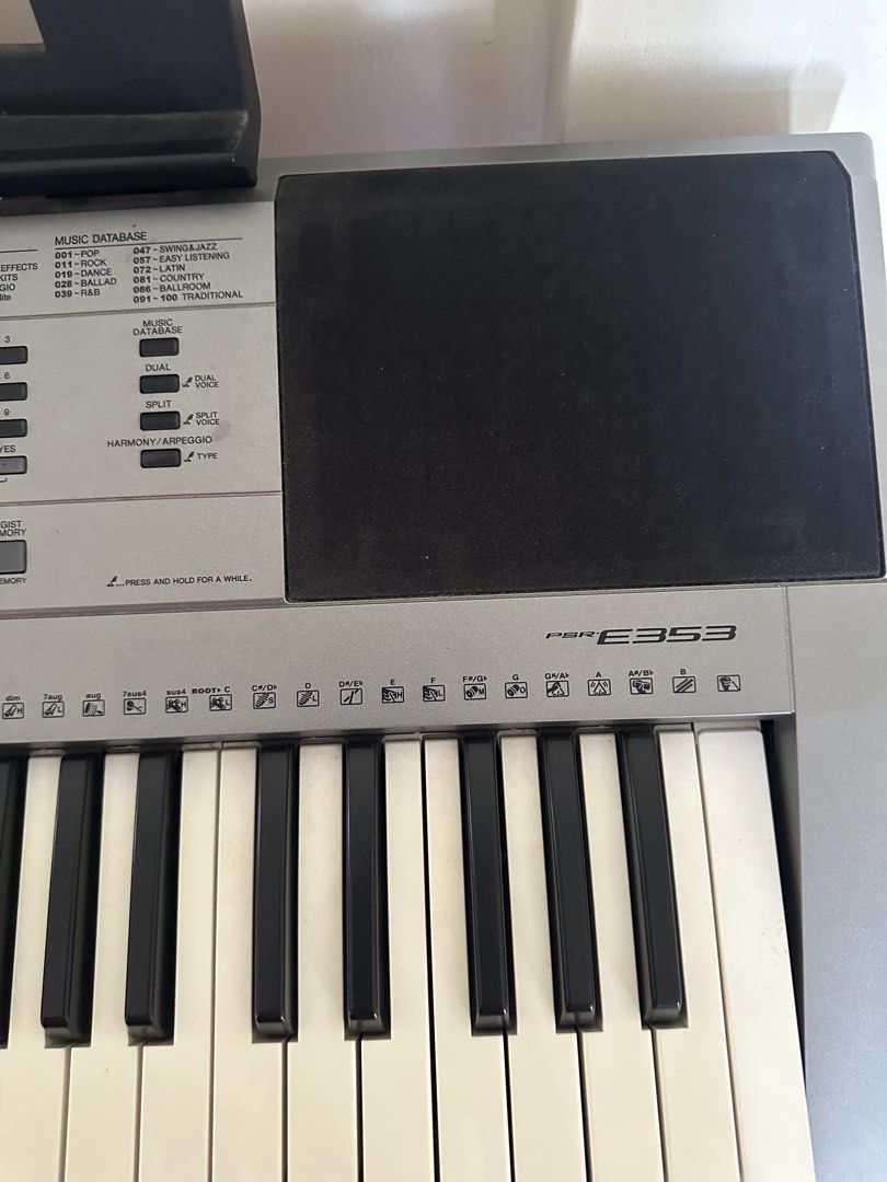 Yamaha PSR-E353 keyboard (Category: Musical Instruments) located in Paranaque City. Submitted by nobaddays.co (Listing ID 1444537463, Image 3). Description: .