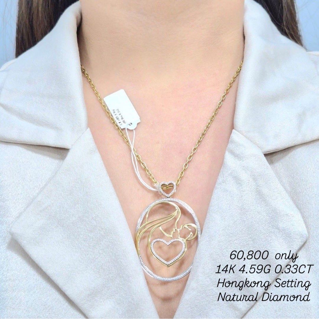 14k HK Setting Mother & Child Pendant (Category: Luxury Accessories) located in Pasay City. Submitted by cpb__ (Listing ID 1444725289, Image 2). Description: .