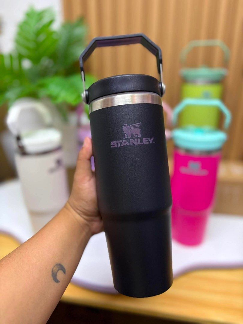 30oz Stanley Tumbler (Category: Water Bottles & Tumblers) located in Quezon City. Submitted by stuffs.hellyy (Listing ID 1444793901, Image 1). Description: 30oz with box & straw * Double-wall vacuum insulation * Reusable straw and spill-resistant lid * Comfortable side handle * Cup-holder-friendly base * Stainless steel construction * Stylish pastel and neutral color options .