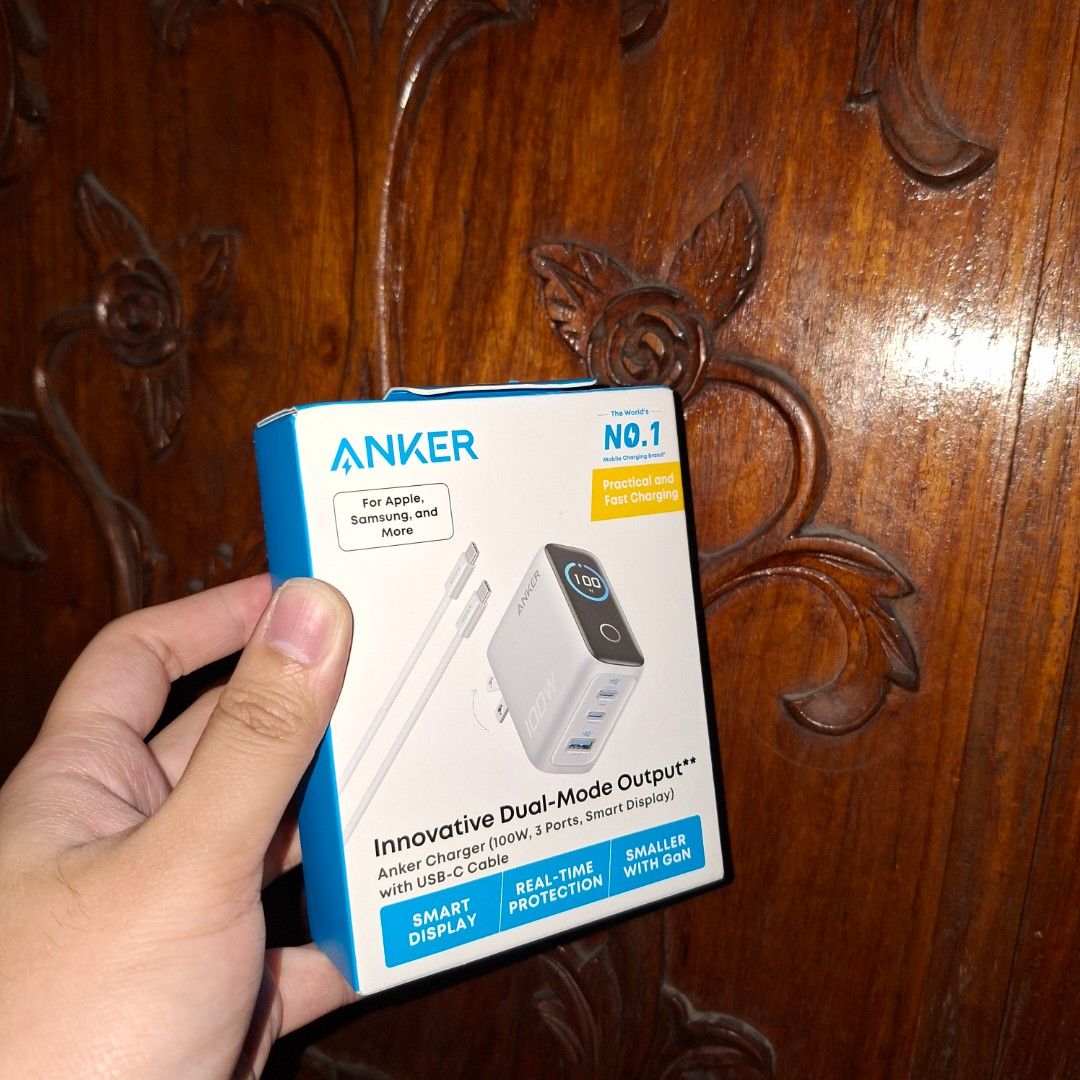 Anker 100w smart display fast charger iphone 17 (Category: Chargers & Cables) located in Pasig City. Submitted by fasttech01 (Listing ID 1444725516, Image 2). Description: .