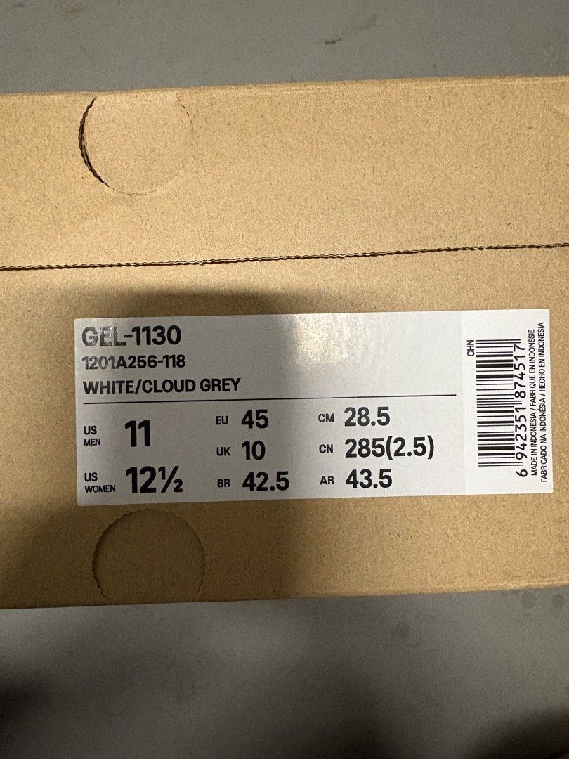 ASICS Gel-1130 Sneakers (Men/Women, all sizes & colours!) (Category: Sneakers) located in Singapore. Submitted by sg_good_deals (Listing ID 1389749993, Image 3). Description: ✅ 100% Authentic & Brand New (with original box & packaging) ✅ Available Sizes: 36 | 36.5 | 37.5 | 38 | 38.5 | 39 | 40 | 40.5 | 41 | 42 | 42.5 | 43 | 44 | 45 ✅ Colours: Other colour-ways available – ask for details! ❗️ To Order: Please state your size & preferred colour when