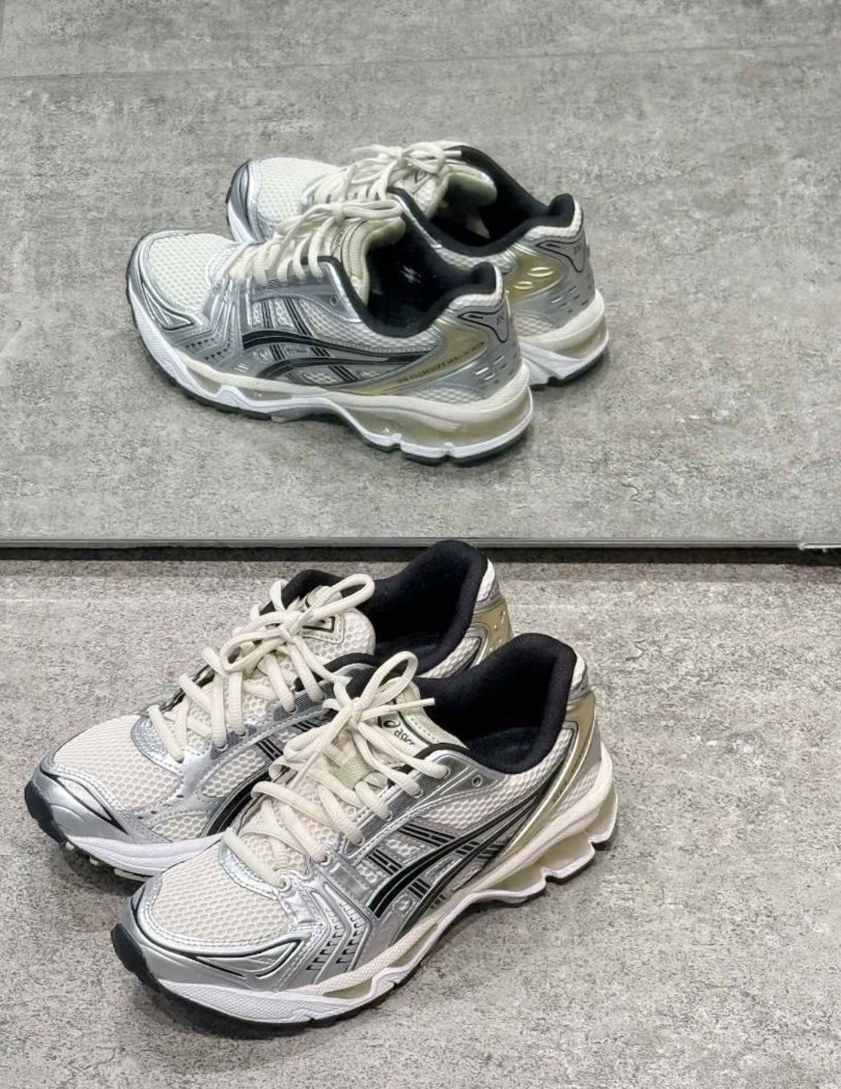 Asics Gel-Kayano 14 Beige Silver (Category: Sneakers) located in Singapore. Submitted by hokarunlabsg (Listing ID 1444766284, Image 2). Description: 👟✨ Asics 📌 Asics Gel-Kayano 14 Beige Silver 📌 Brand new 📌 Free shipping 📌 Cash on delivery 📌 3-day photo confirm Chat me to order!.