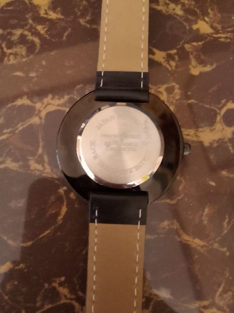Auth Valentino Black Watch (Category: Men's Watches) located in Davao. Submitted by declutter-ecothings (Listing ID 1444697012, Image 2). Description: Authentic. Good as new. Basic leather. all black strap and watch. Unisex. No issue. Brand new. RFS: maluwang sa akin.