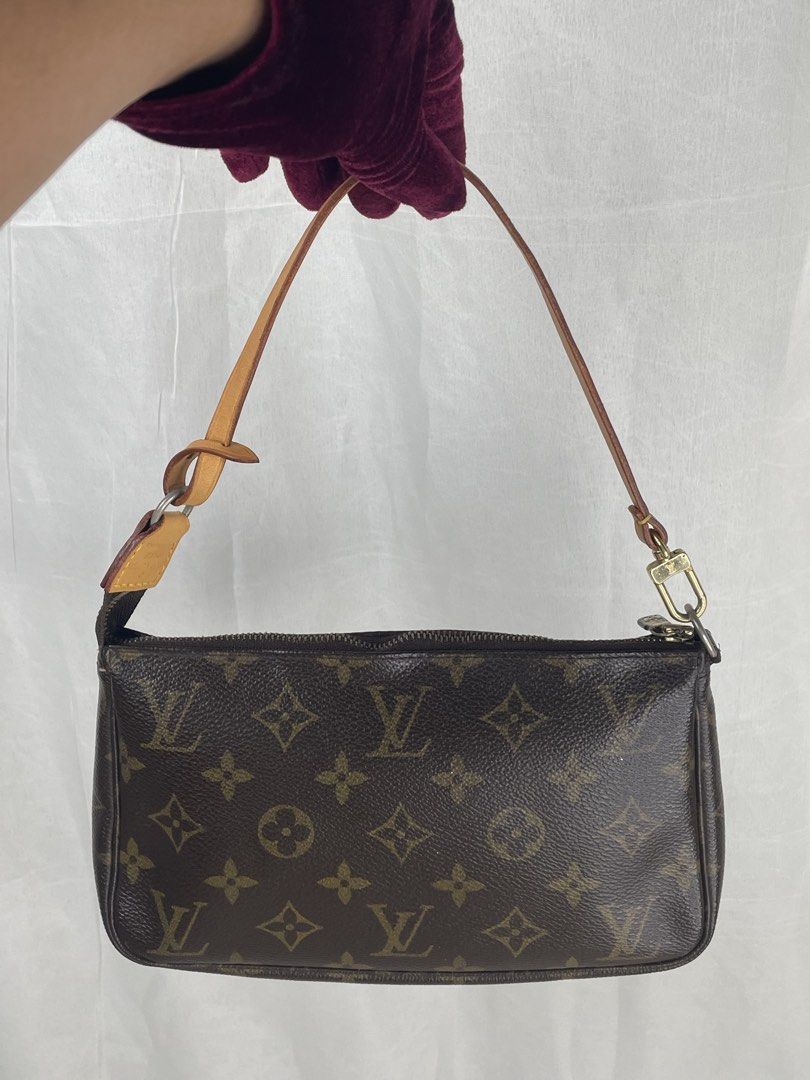 Authentic LV pochette (Category: Luxury Bags & Wallets) located in Manila. Submitted by relovedclub2024 (Listing ID 1444685090, Image 1). Description: All vachetta replaced.