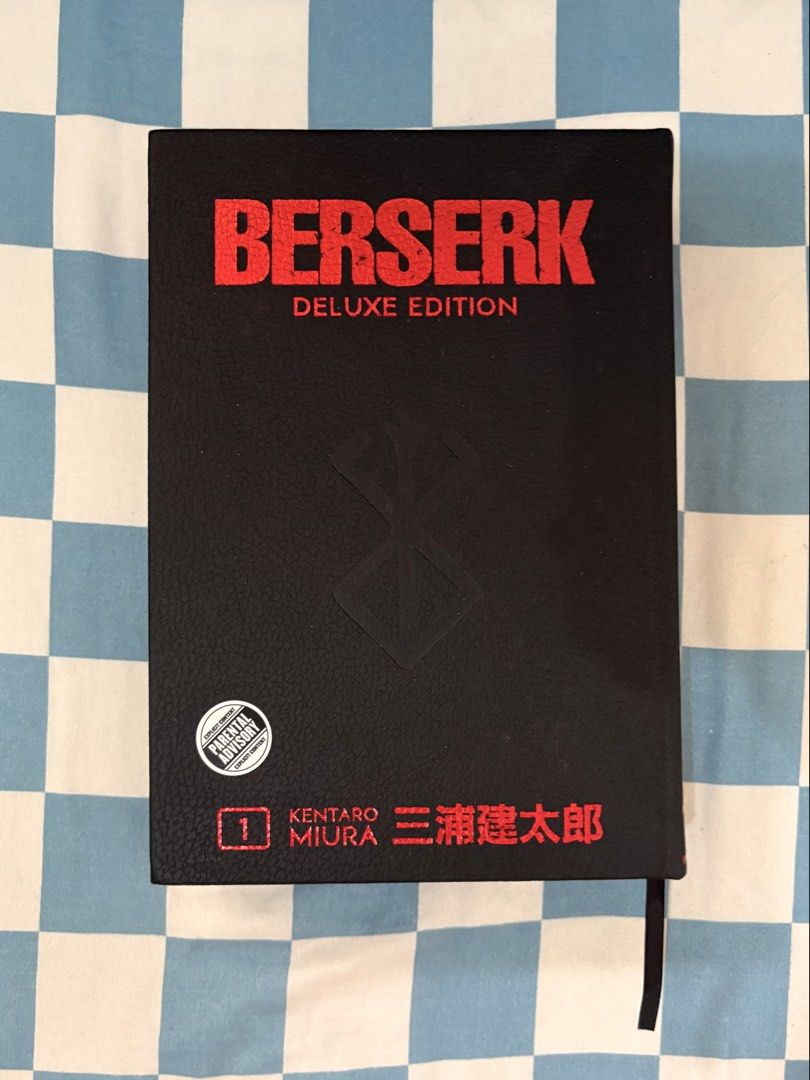 Berserk Deluxe Edition Volume 1 (Category: Comics & Manga) located in Quezon City. Submitted by hidlaw (Listing ID 1444730852, Image 1). Description: RFS: Making room for other books Originally ₱2799 Berserk by Kentaro Miura, Deluxe Vol. 1. Bought from Fully Booked a year ago but never got to buy the rest of the set. Apart from minor flaking of the red foil, the pages are flawless with no yellowing or foxing..