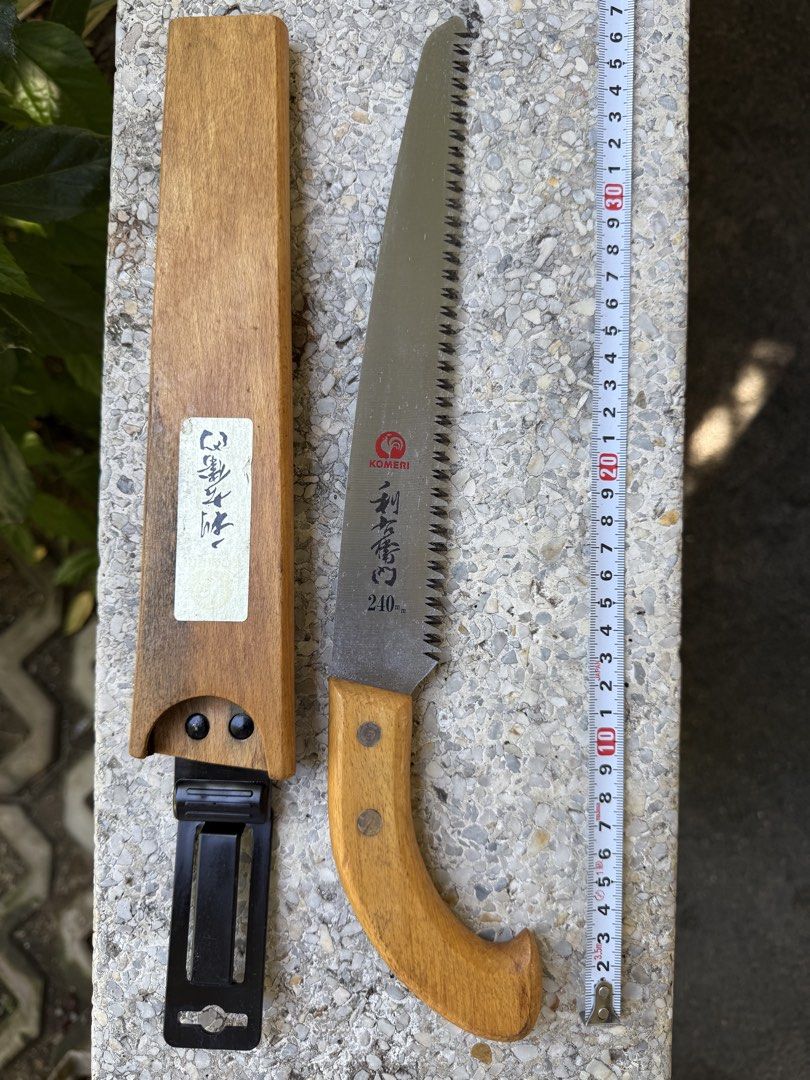 Bonsai/Garden tools Japan made (Category: Gardening Tools & Ornaments) located in Calamba. Submitted by transitory (Listing ID 1444697409, Image 3). Description: For Sale Bonsai/Garden tools Japan Komeri 240mm wood pull saw with sheath 4 pcs carving bits Long handle twig scissors brand new pruning scissors All for ₱1,100 Shipping via J&T or Lalamove c/o buyer Calamba,Laguna location Pm or contact 09165870869 Salamat 🫡 .