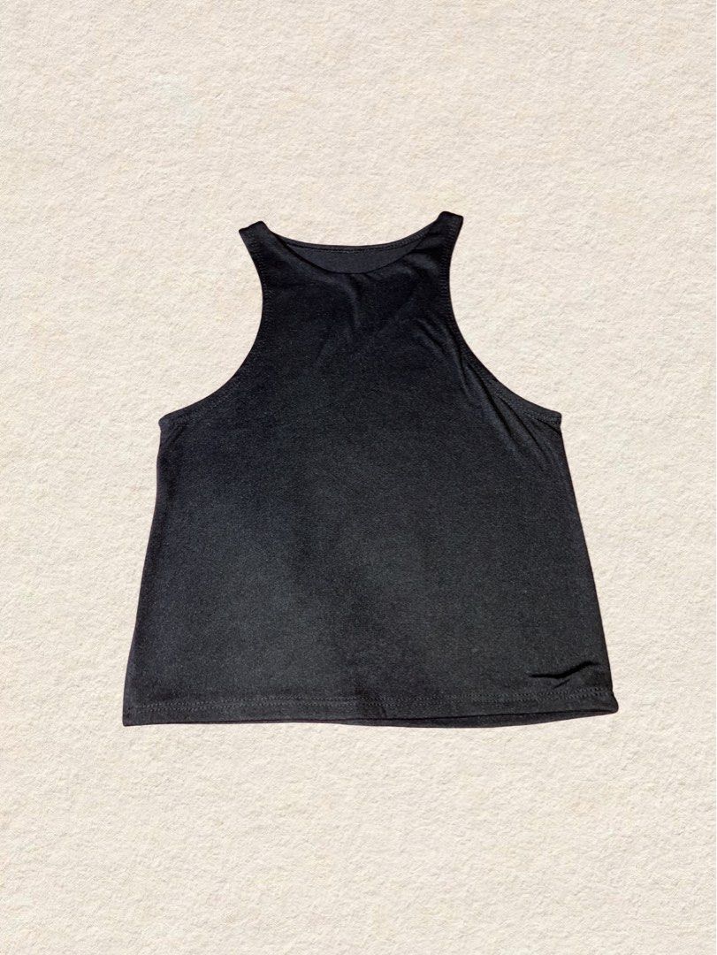 Bundle of 3 Tops (Category: Others Tops) located in Cabuyao City. Submitted by lily.ylhs_ (Listing ID 1444718823, Image 3). Description: Bundle of 3 tops: black sleeveless crop, dark blue square neck short sleeve, and green ribbed short sleeve backless. Perfect wardrobe basics!.