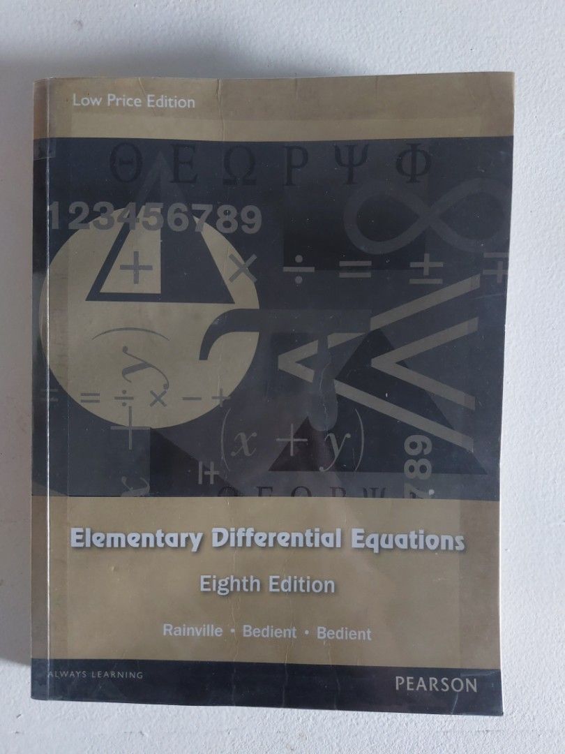 Bundle of 4 University Math & Science Textbooks (Category: Textbooks) located in Baguio. Submitted by corteezol (Listing ID 1444764427, Image 3). Description: - Covers show some signs of wear, sticker paper was used to cover the name of the previous owner INDIVIDUAL PRICES: Chemistry The Central Science: 200 Elementary Differential Equations: 180 Basic Probability and Statistics: 200 College Algebra & Trig: 350 BUNDLE (TAKE ALL): 600.