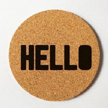 Cork Coasters - Good Vibes, Hello, Smiley Face (Category: Other Kitchenware & Tableware) located in Manila. Submitted by thecorkproject (Listing ID 1444753207, Image 2). Description: Cute and fun coaster for your drinks! These cork coasters are made from 100% natural cork. Coasters are 4 inches in size and 5 mm in thickness. Cut in the Philippines from the finest Portuguese cork. #Natural #EcoFriendly #Sustainable #Economical Also available in ot