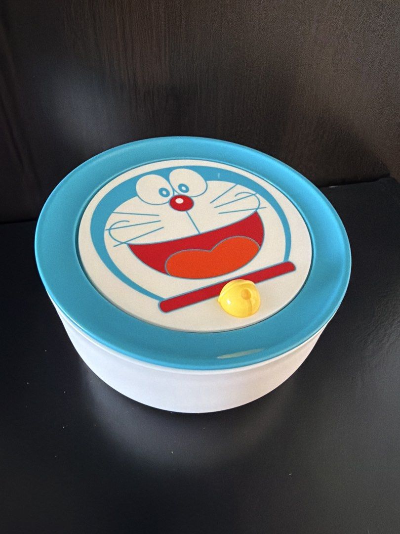 Doraemon Round Storage plastic Container with Lid486344827193282560