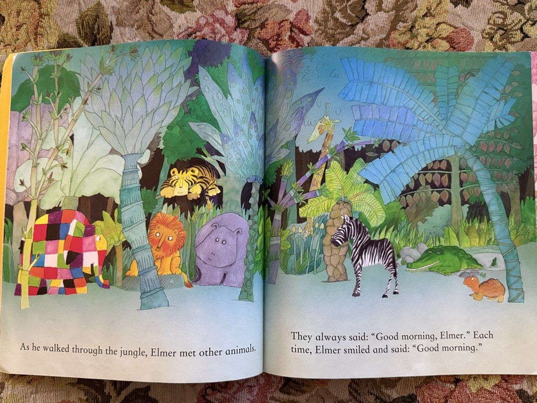 Elmer with Book and CD. By. David Mackee (Category: Children's Books) located in Taguig. Submitted by bookwormcornerph (Listing ID 1444689344, Image 3). Description: ✨ This specific edition is a book and CD set, featuring a colorful patchwork elephant illustration on the cover..