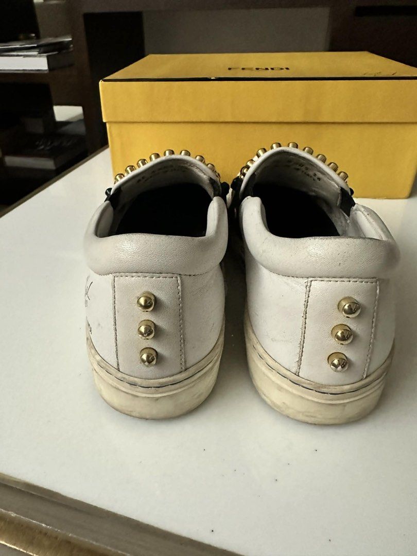Fendi sneakers by Karl Lagerfeld (Category: Sneakers) located in Taguig. Submitted by mineme22 (Listing ID 1444712994, Image 3). Description: Fendi sneakers by Karl Lagerfeld size 36 Complete with shoe bag and box Used ₱4.5k .