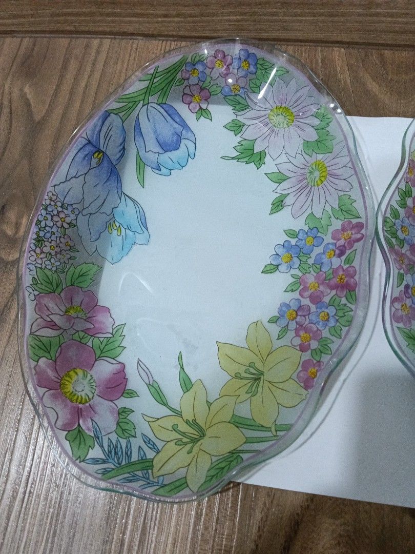 Flower pattern plates --please read descriptions486870194419159042