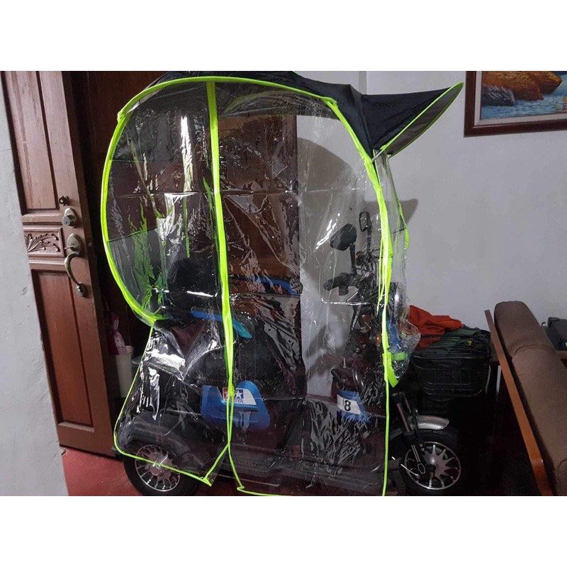 Foldable Removable Full Side Cover for Electric Scooter/Motorcycle (Category: Skates, Rollerblades & Scooters) located in Manila. Submitted by kathy_gonzales (Listing ID 1444836963, Image 3). Description: - Keep your scooter dry and protected from rain and sun. - Full side coverage for maximum protection. - Foldable and removable for convenient storage. - Easy to install and remove. - Fits most electric scooters and motorcycles..