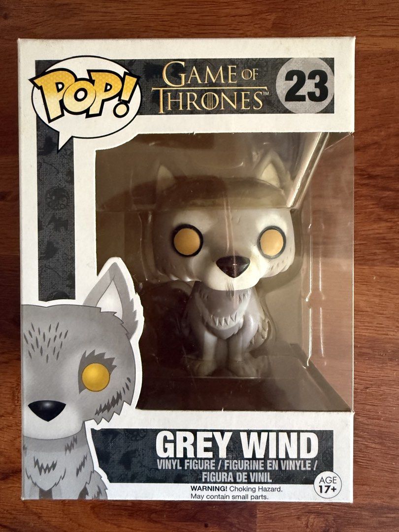 Funko Pop Television Game of Thrones Ghost and Grey Wind Bundle (Category: Designer & Blind Box Toys) located in Pili. Submitted by MattDCollector (Listing ID 1444817156, Image 3). Description: For Sale! Funko Pop Television Game of Thrones Ghost and Grey Wind Bundle only Additional photos will be provided for sure buyers only. No Lowballers. 1st to pay. Crossposted MOP: Gcash, Maya or BPI Bank Transfer MOD: Flash Express (SF c/o Buyer).