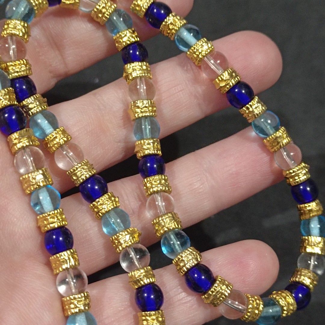 Glass Bead Necklace from Japan (Category: Necklaces) located in Manila. Submitted by maxineamber (Listing ID 1444722633, Image 1). Description: Glass bead necklace from Japan, 17 inches length..