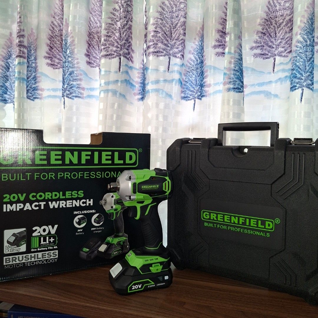 Greenfield 20v cordless impact wrench (Category: Clothes Drying Rack) located in Manila. Submitted by john-trade (Listing ID 1444734348, Image 1). Description: .