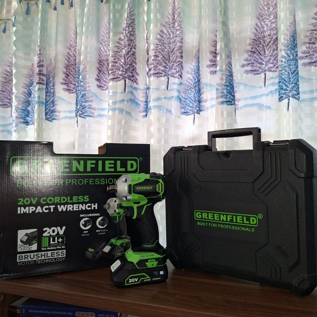 Greenfield 20v cordless impact wrench (Category: Clothes Drying Rack) located in Manila. Submitted by john-trade (Listing ID 1444734348, Image 3). Description: .