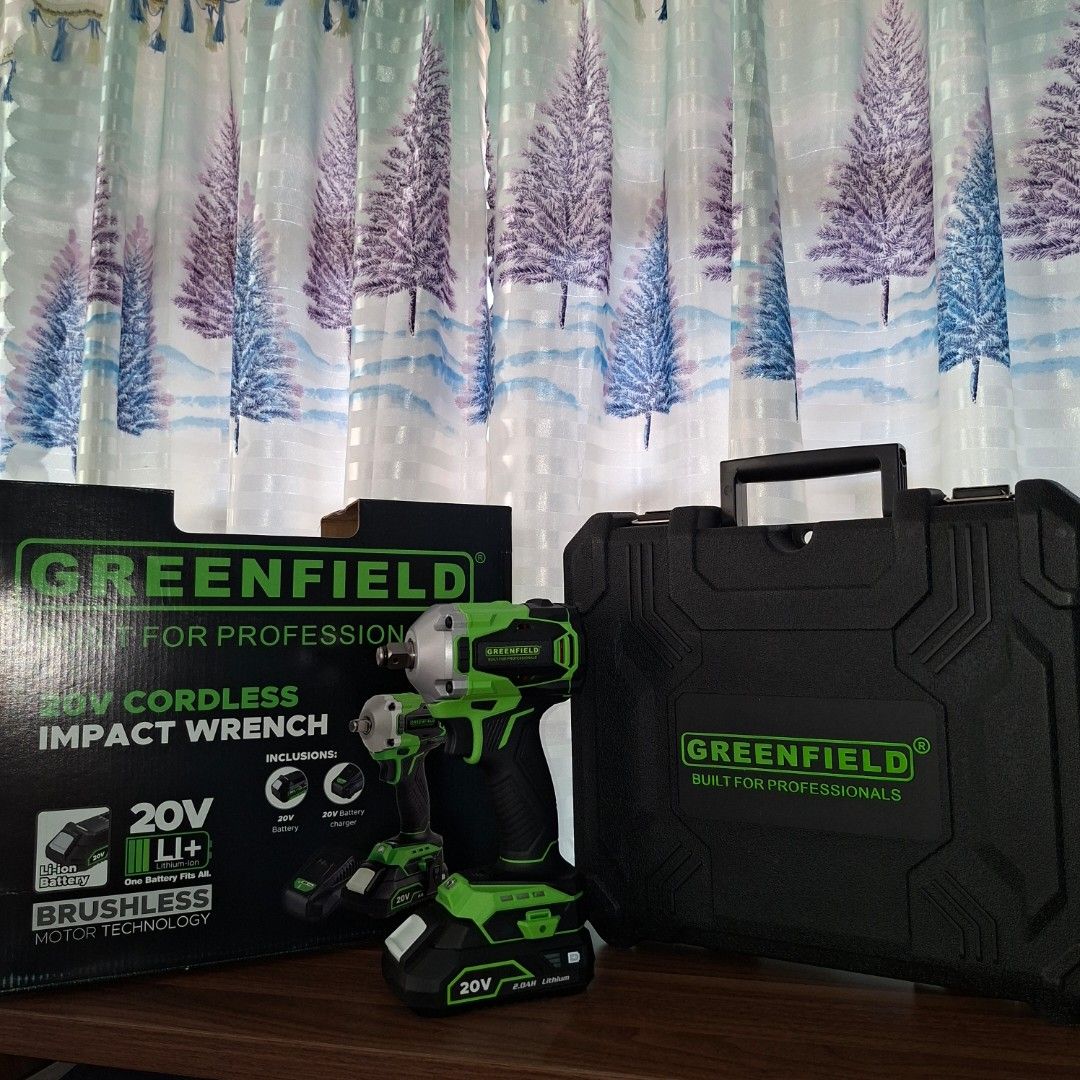 Greenfield 20v cordless impact wrench (Category: Clothes Drying Rack) located in Manila. Submitted by john-trade (Listing ID 1444734348, Image 2). Description: .
